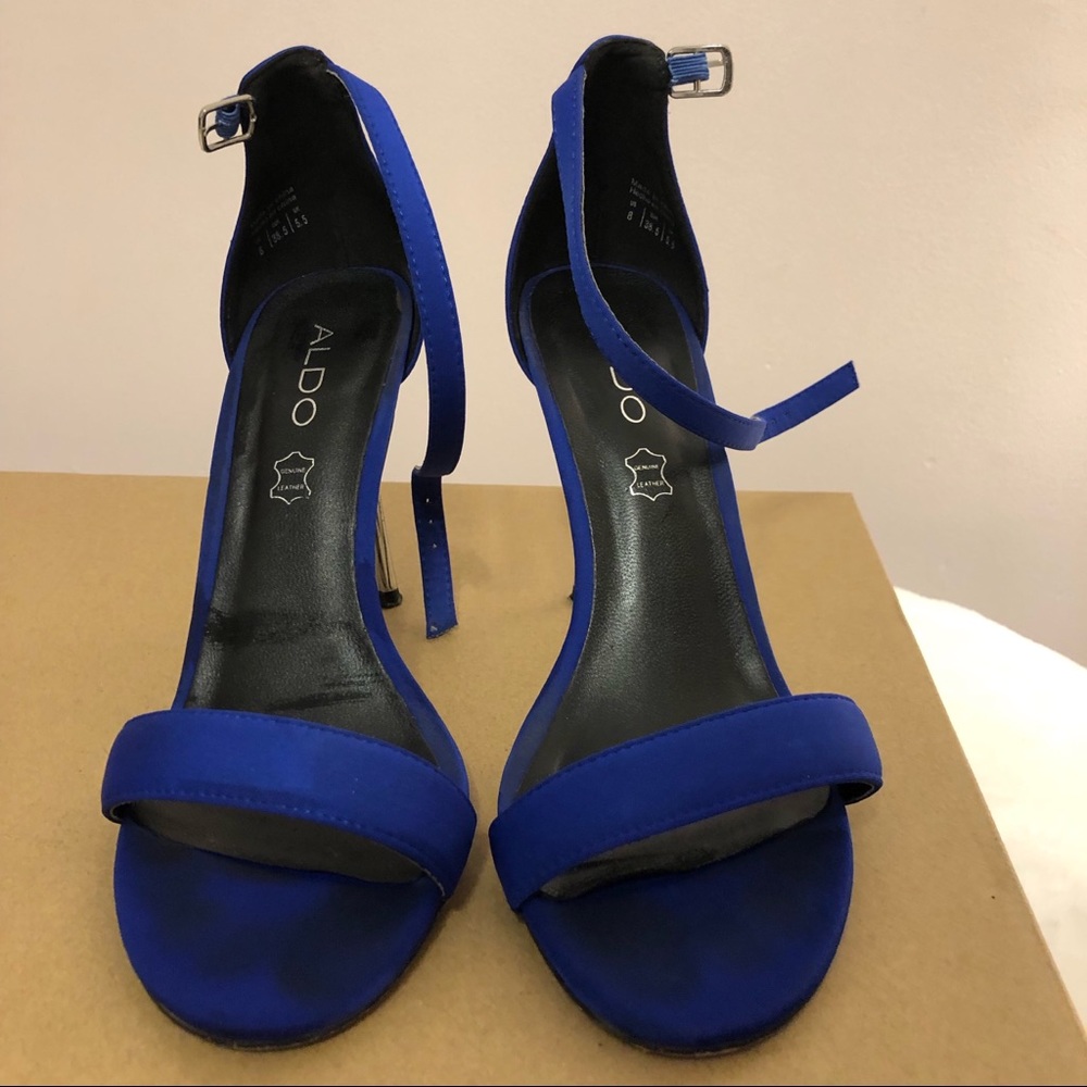 Aldo Cobalt Blue Strap Heel